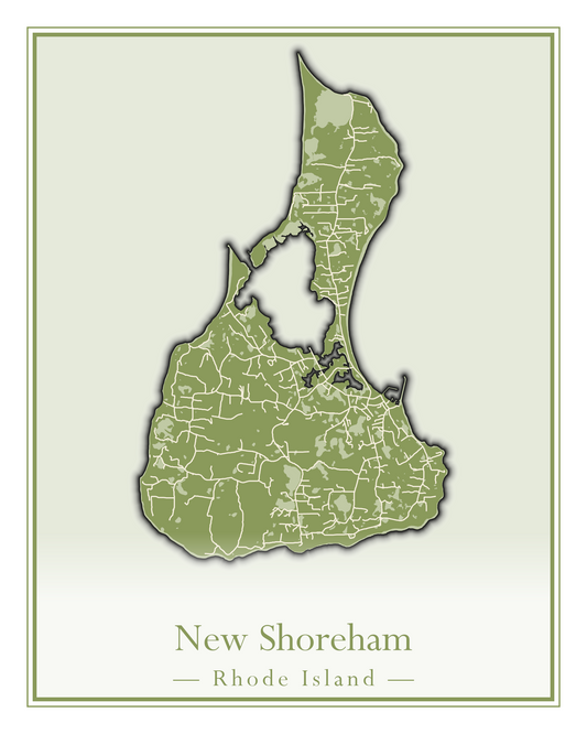 Rhode Island Towns - Street Map (New Shoreham - North Providence)