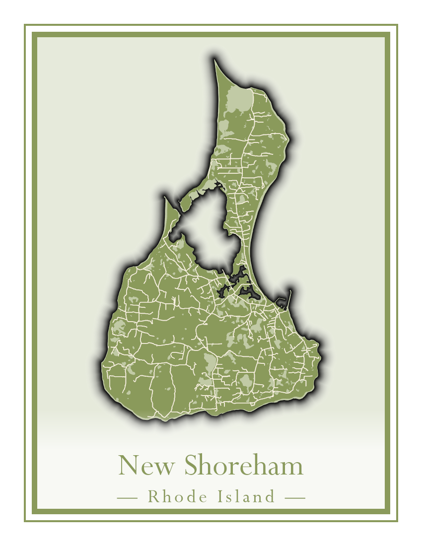 Rhode Island Towns - Street Map (New Shoreham - North Providence)