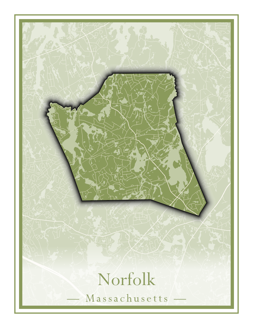 Massachusetts Towns - Street Map (Newbury - Norfolk)