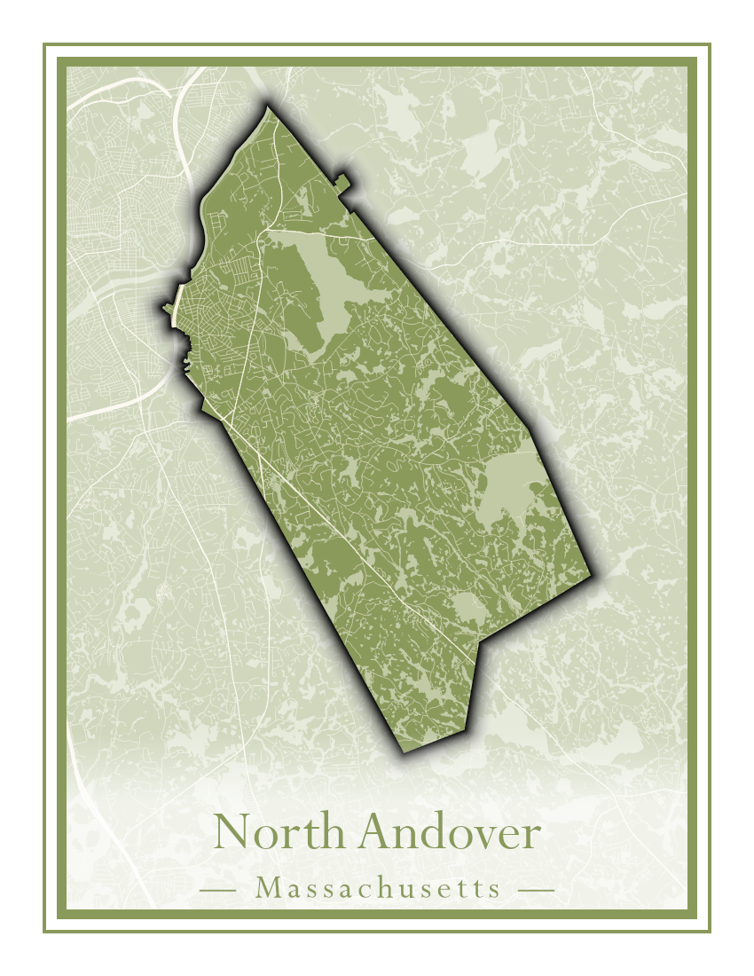 Massachusetts Towns - Street Map (North Adams - North Brookfield)