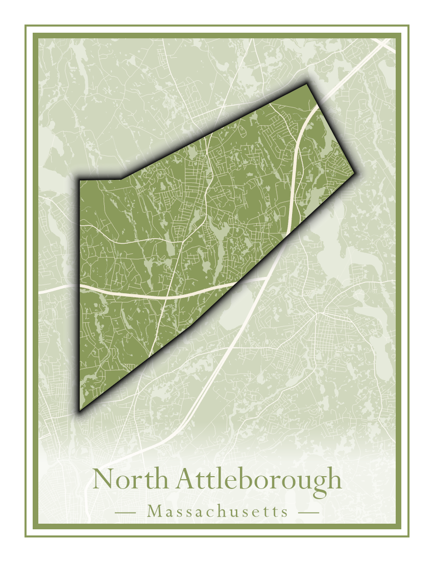 Massachusetts Towns - Street Map (North Adams - North Brookfield)