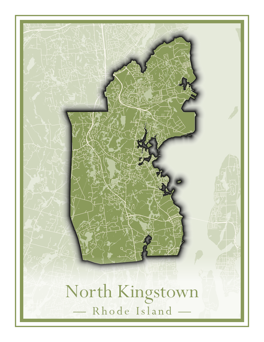 Rhode Island Towns - Street Map (New Shoreham - North Providence)