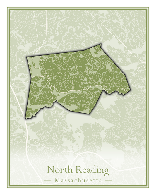 Massachusetts Towns - Street Map (North Reading - Northbridge)