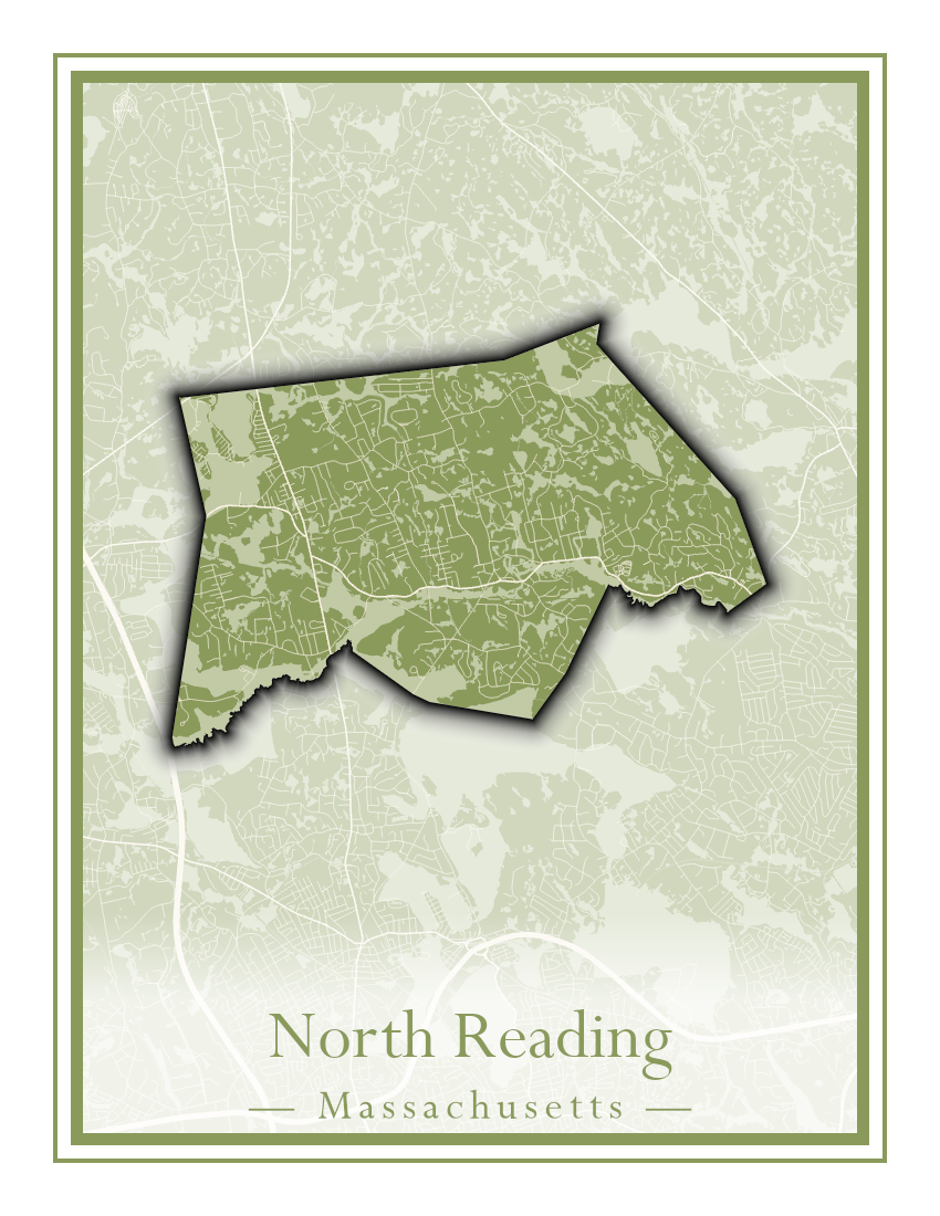 Massachusetts Towns - Street Map (North Reading - Northbridge)