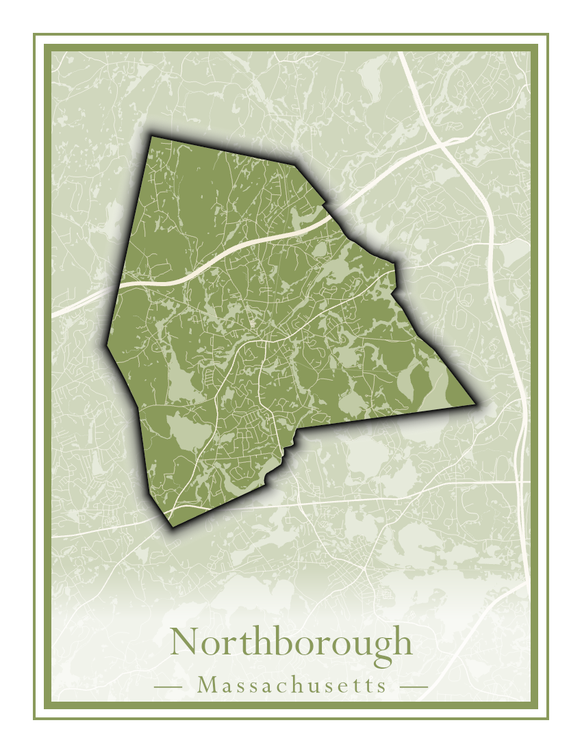 Massachusetts Towns - Street Map (North Reading - Northbridge)