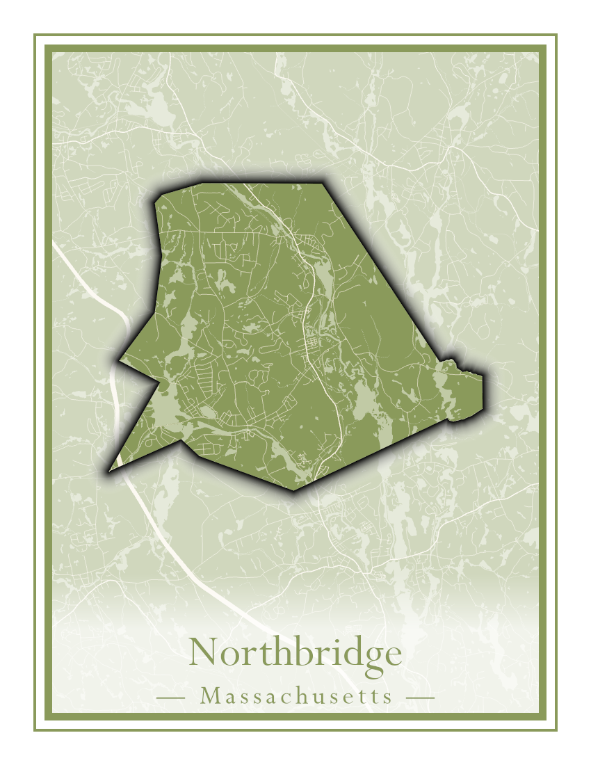 Massachusetts Towns - Street Map (North Reading - Northbridge)