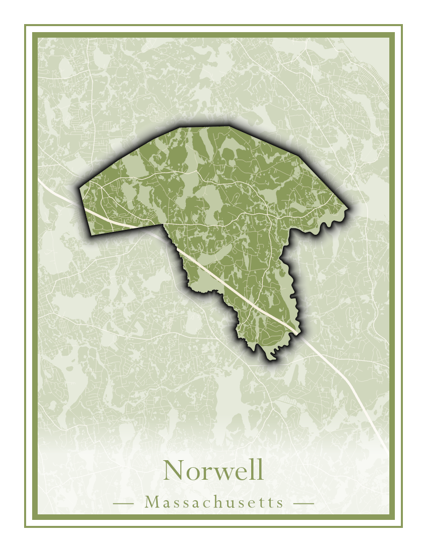 Massachusetts Towns - Street Map (Northfield - Norwood)