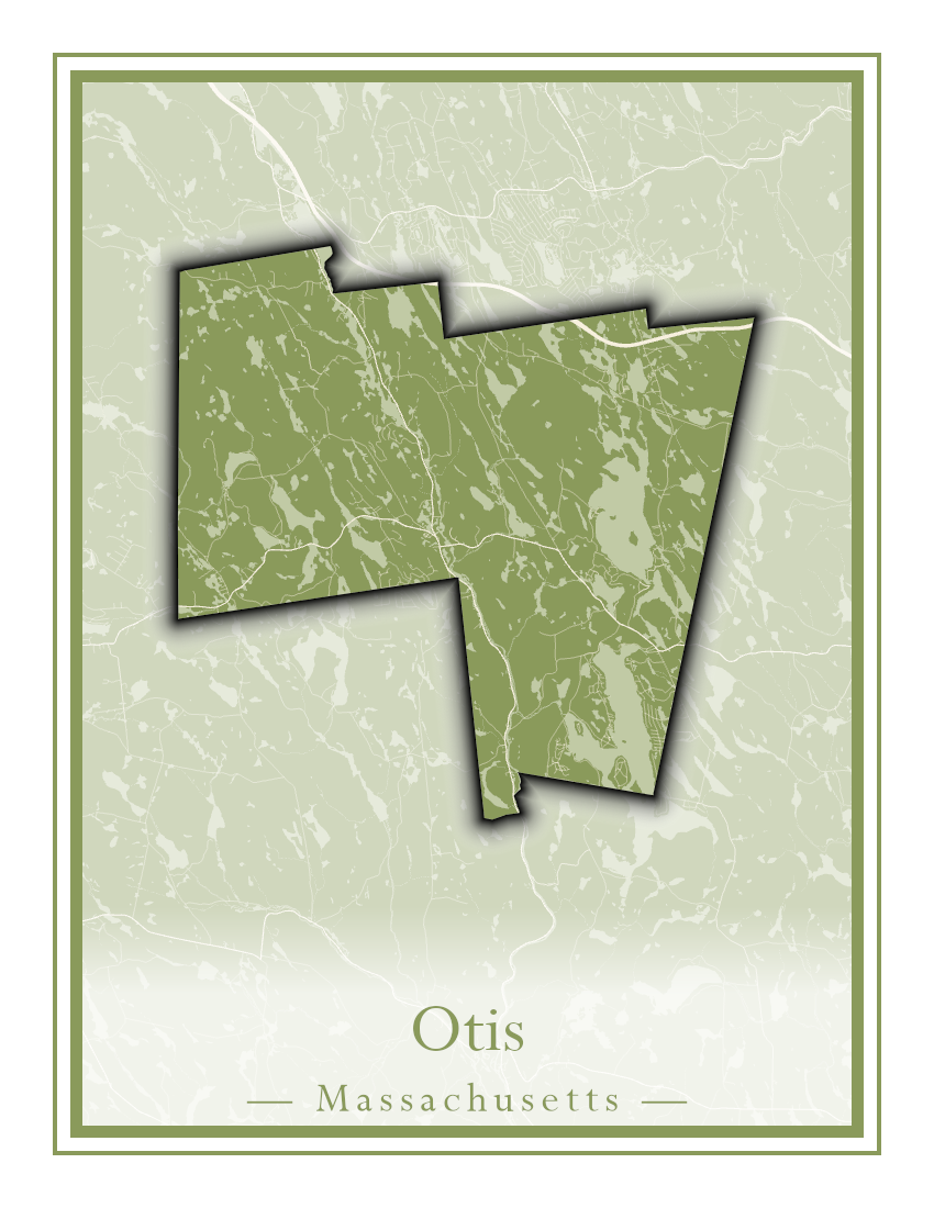 Massachusetts Towns - Street Map (Otis - Paxton)