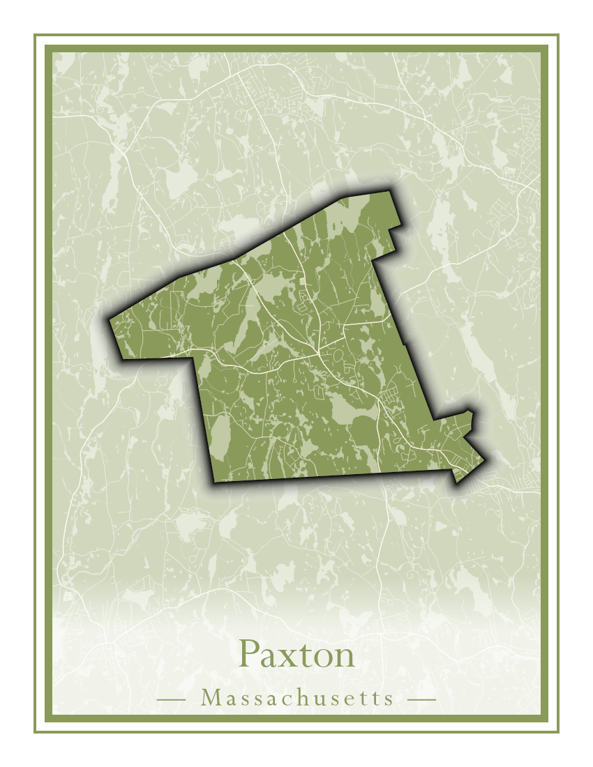 Massachusetts Towns - Street Map (Otis - Paxton)