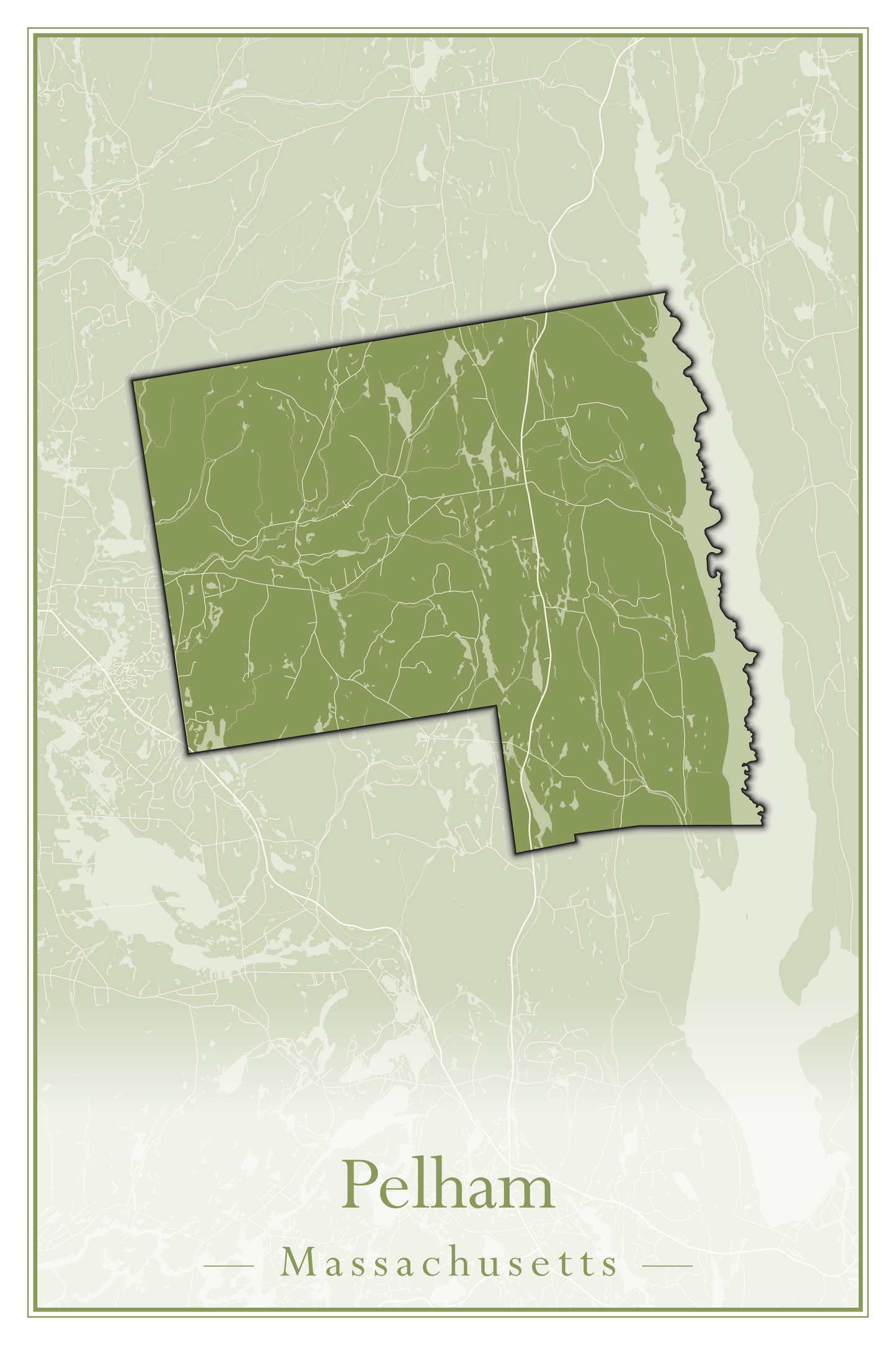 Massachusetts Towns - Street Map (Peabody - Pepperell)