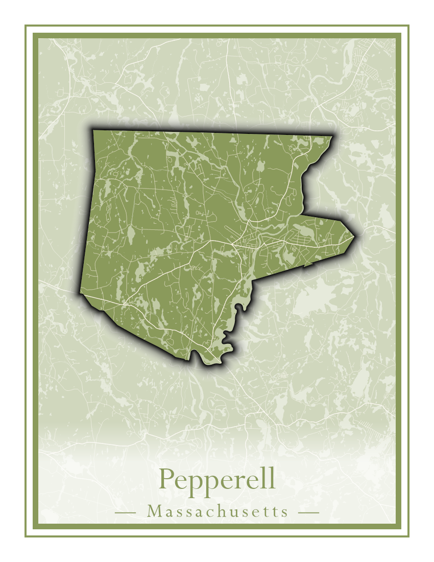 Massachusetts Towns - Street Map (Peabody - Pepperell)