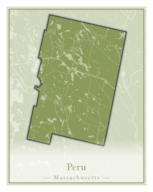 Massachusetts Towns - Street Map (Peru - Pittsfield)