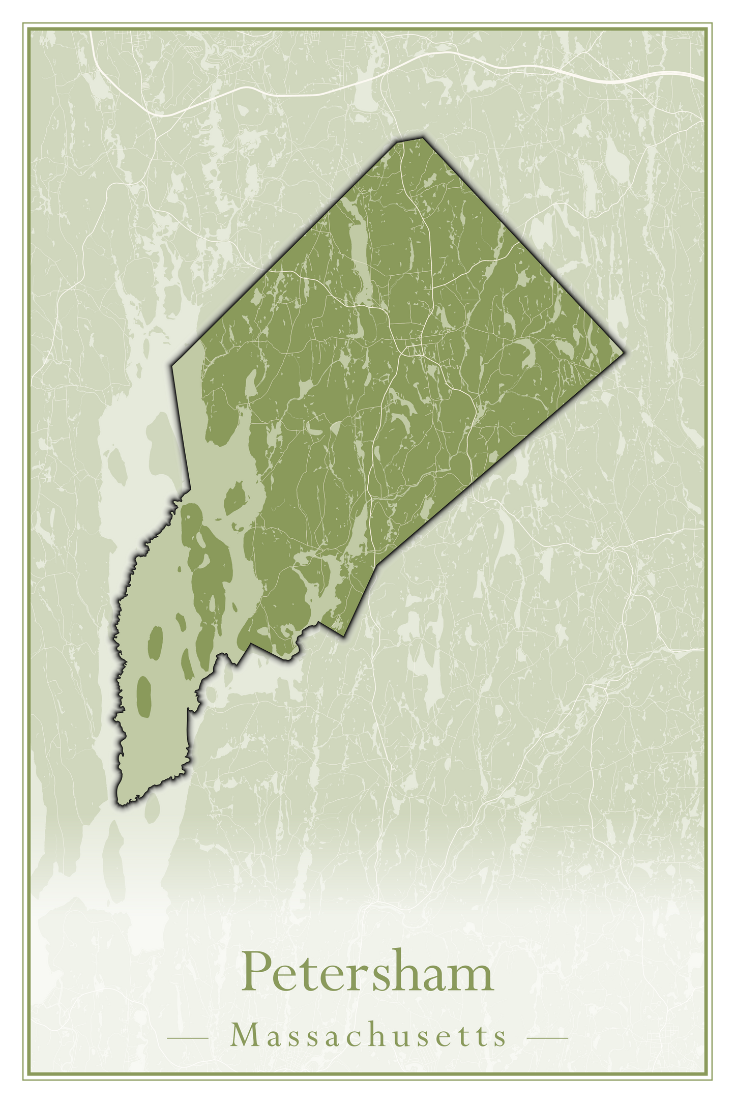 Massachusetts Towns - Street Map (Peru - Pittsfield)