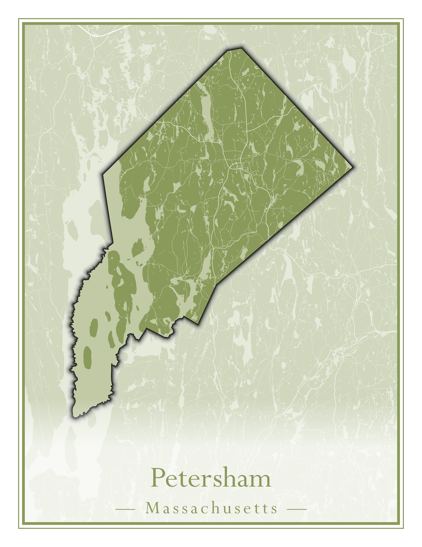 Massachusetts Towns - Street Map (Peru - Pittsfield)