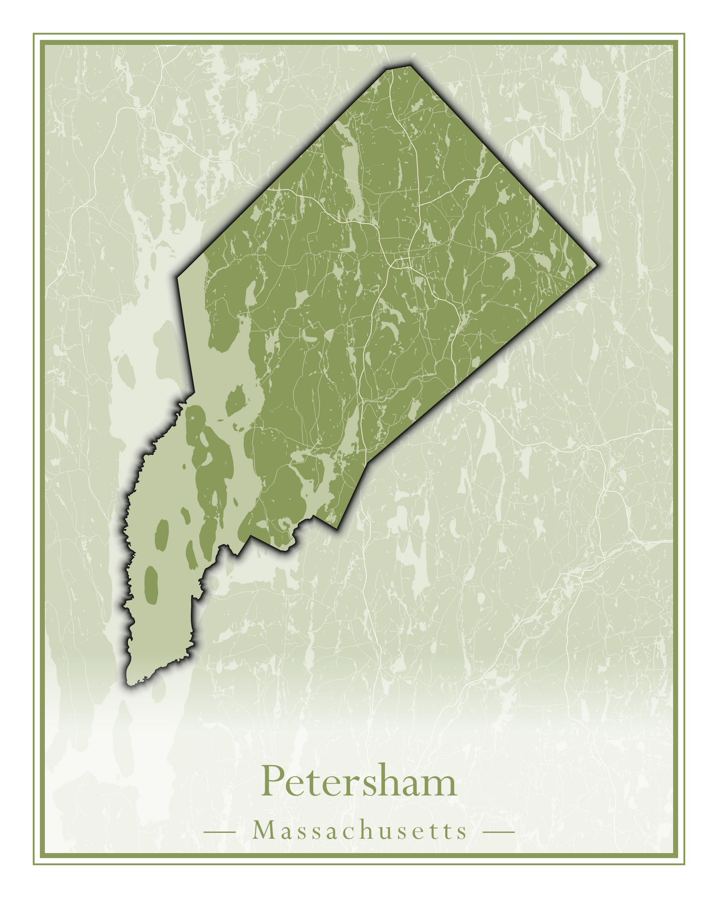 Massachusetts Towns - Street Map (Peru - Pittsfield)