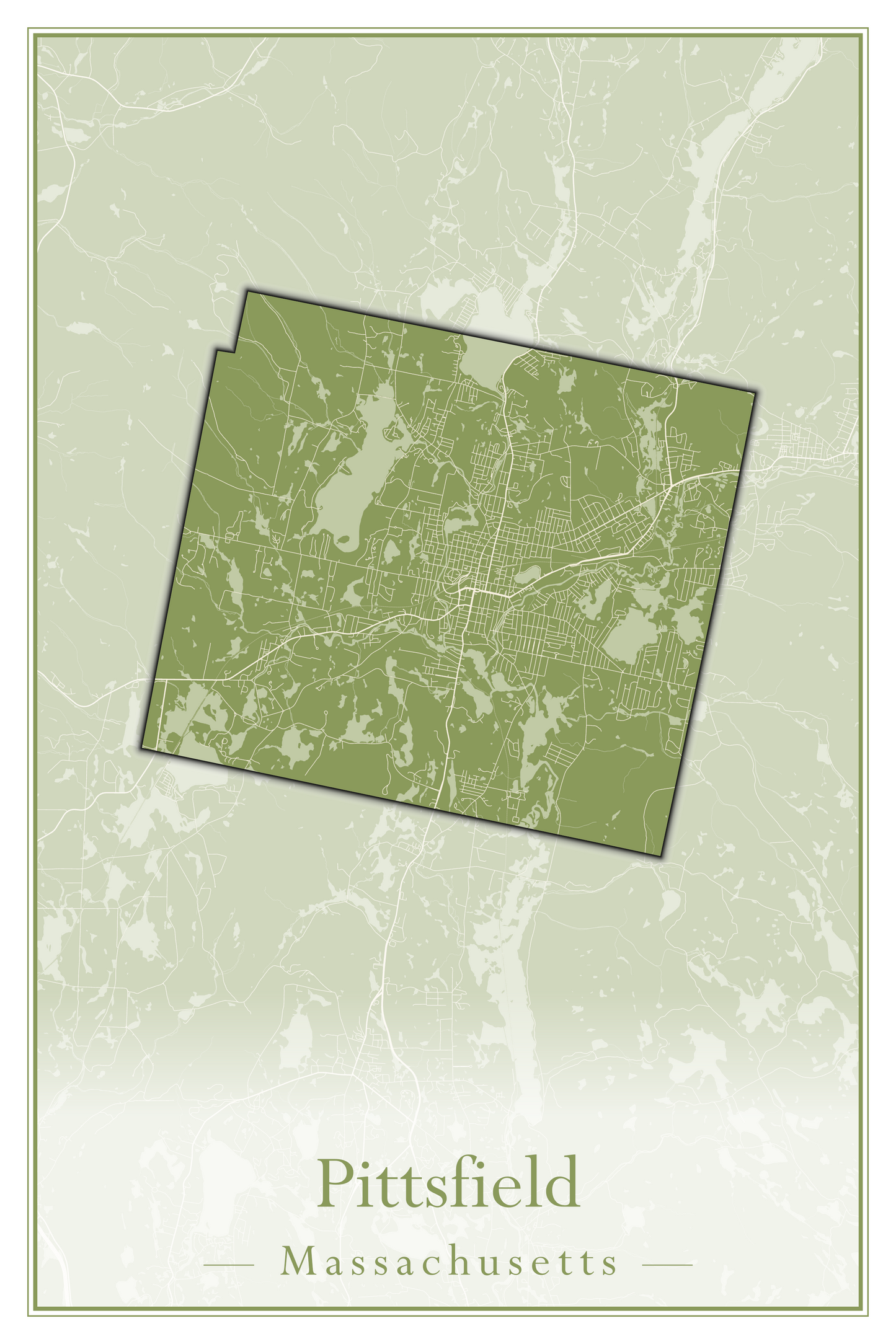 Massachusetts Towns - Street Map (Peru - Pittsfield)