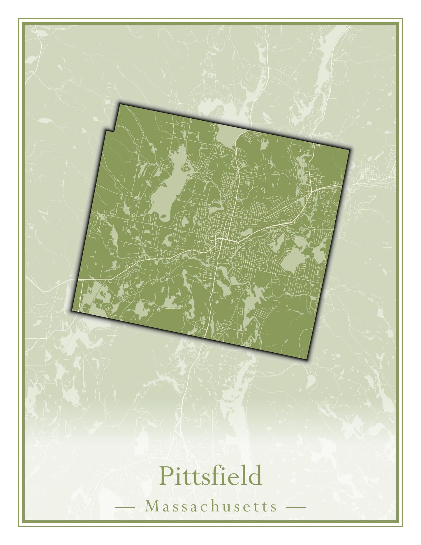 Massachusetts Towns - Street Map (Peru - Pittsfield)