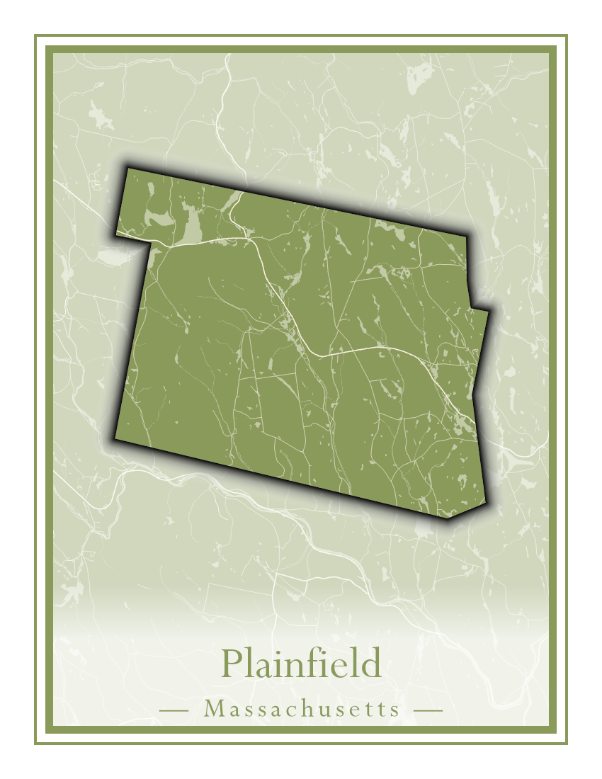 Massachusetts Towns - Street Map (Plainfield - Plympton)