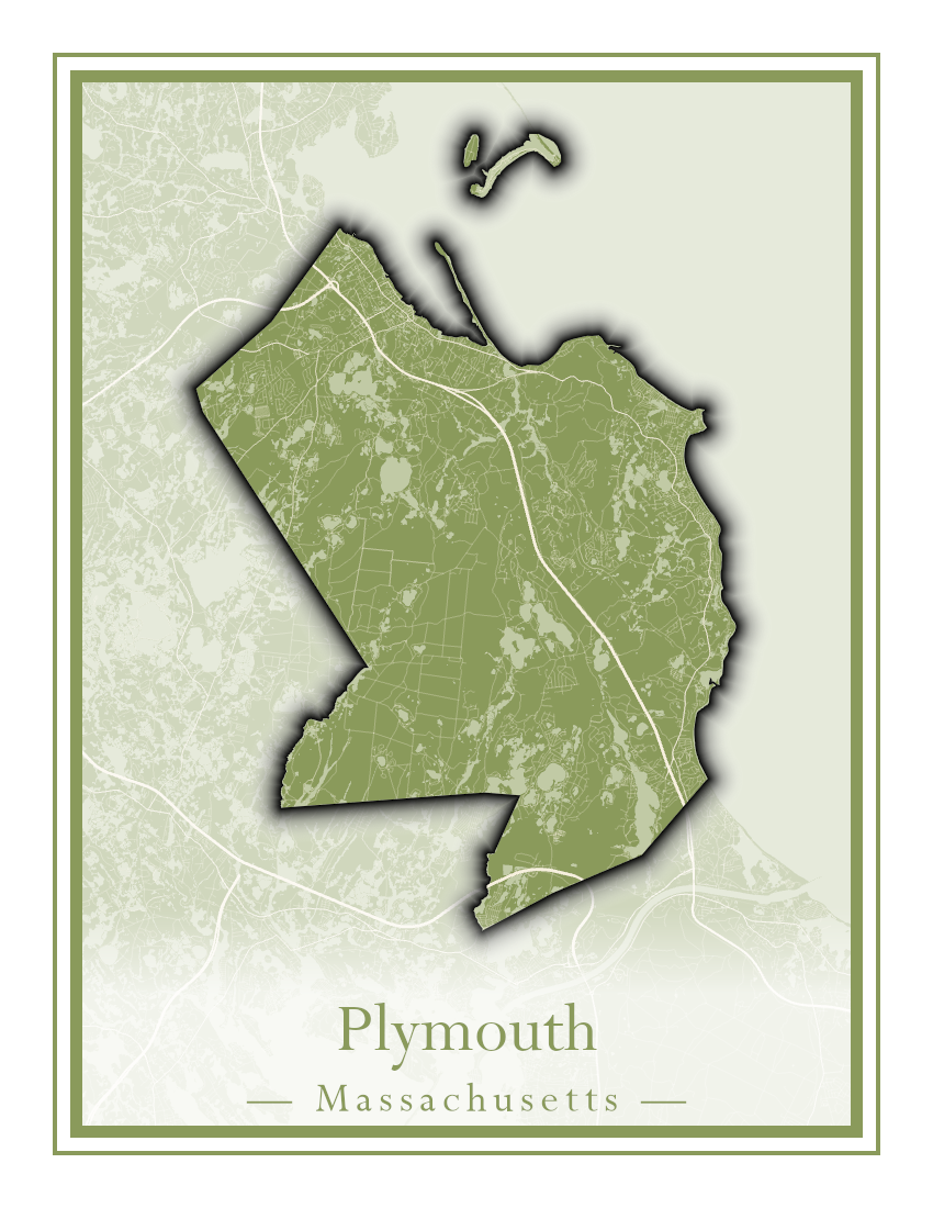 Massachusetts Towns - Street Map (Plainfield - Plympton)