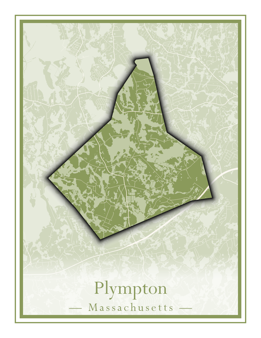 Massachusetts Towns - Street Map (Plainfield - Plympton)