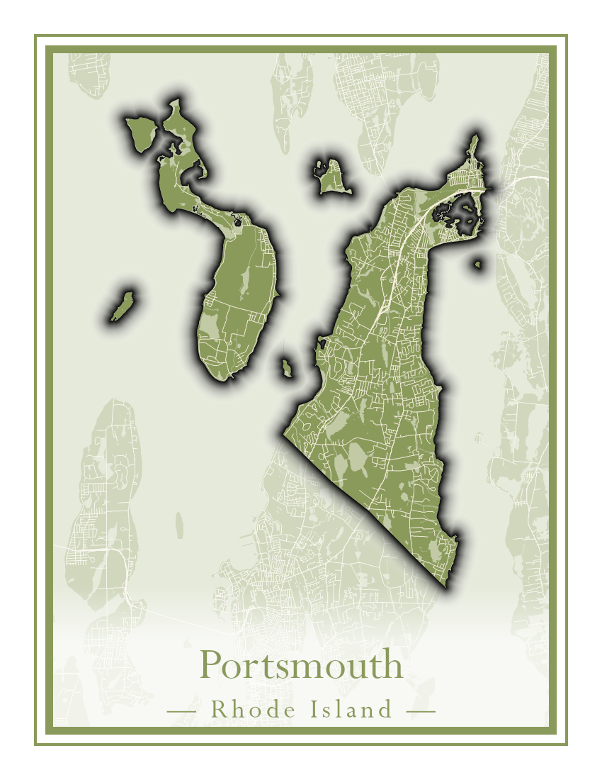 Rhode Island Towns - Street Map (North Smithfield - Providence)