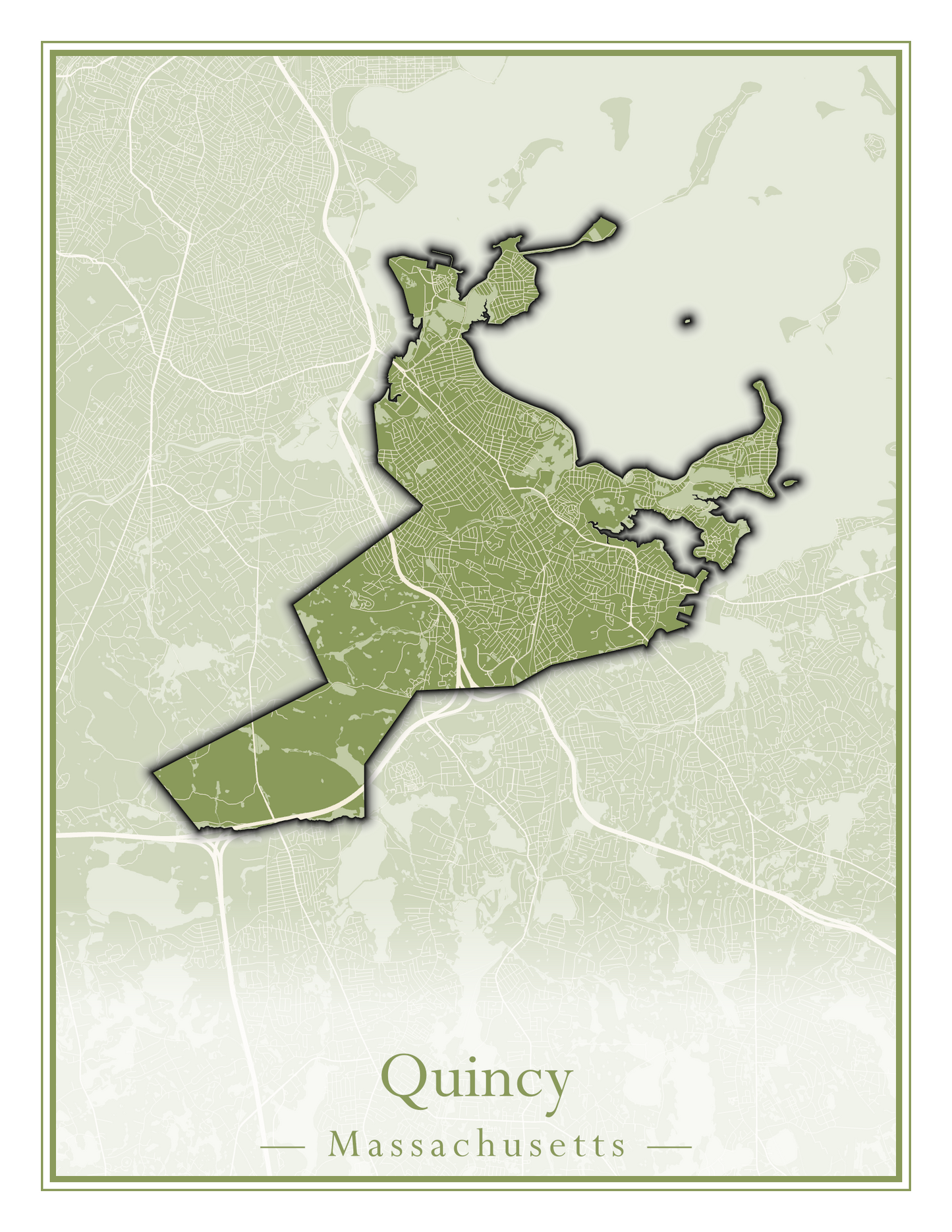 Massachusetts Towns - Street Map (Princeton - Randolph)