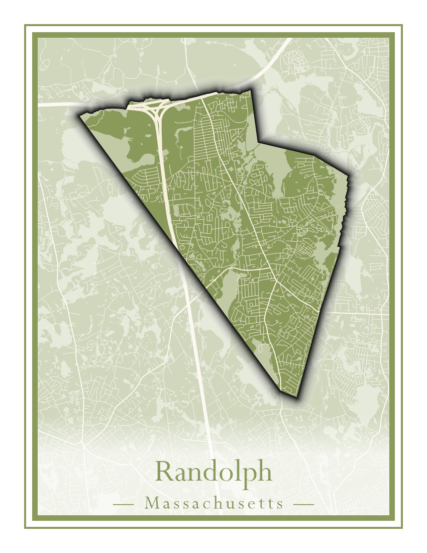 Massachusetts Towns - Street Map (Princeton - Randolph)