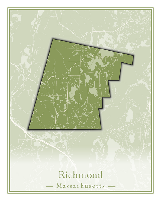 Massachusetts Towns - Street Map (Richmond - Rockport)