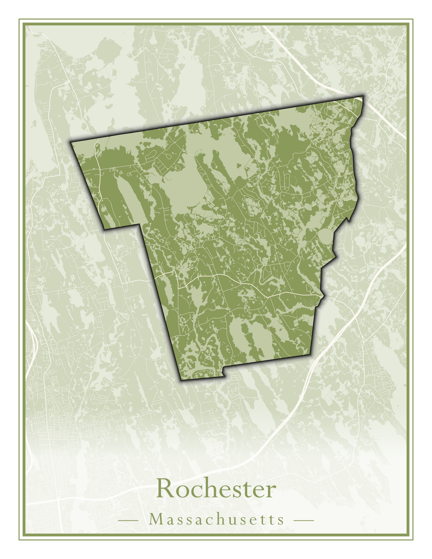 Massachusetts Towns - Street Map (Richmond - Rockport)