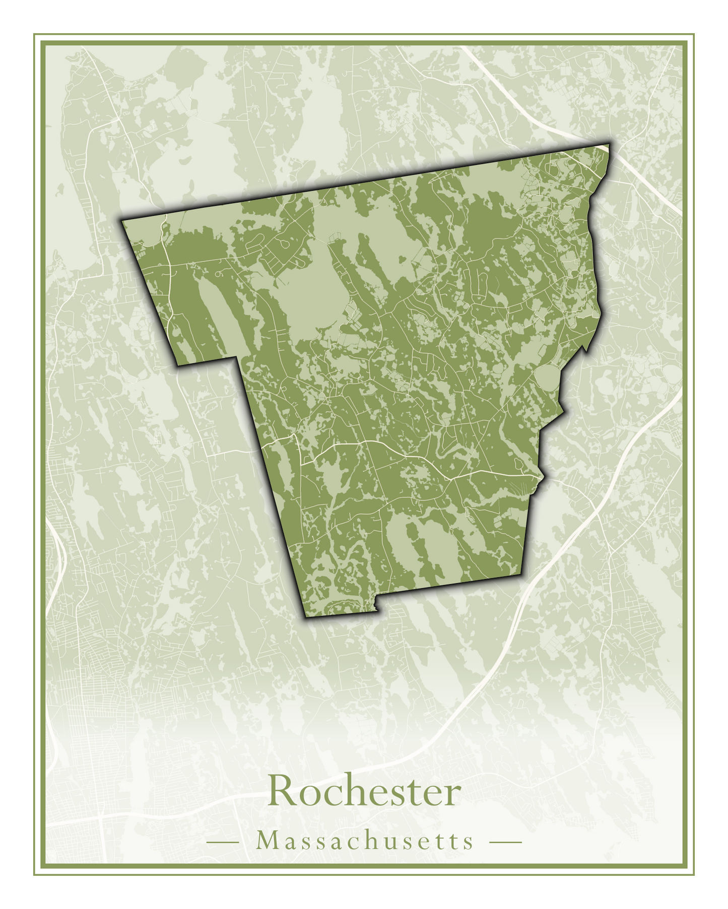 Massachusetts Towns - Street Map (Richmond - Rockport)