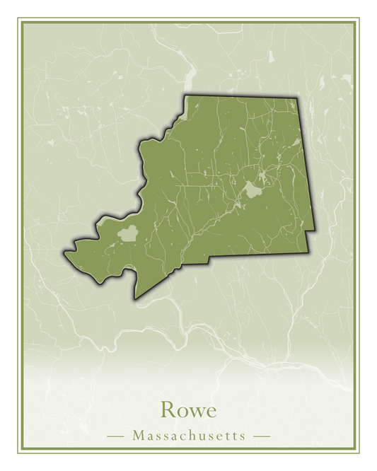 Massachusetts Towns - Street Map (Rowe - Russell)