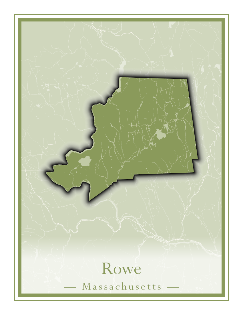 Massachusetts Towns - Street Map (Rowe - Russell)