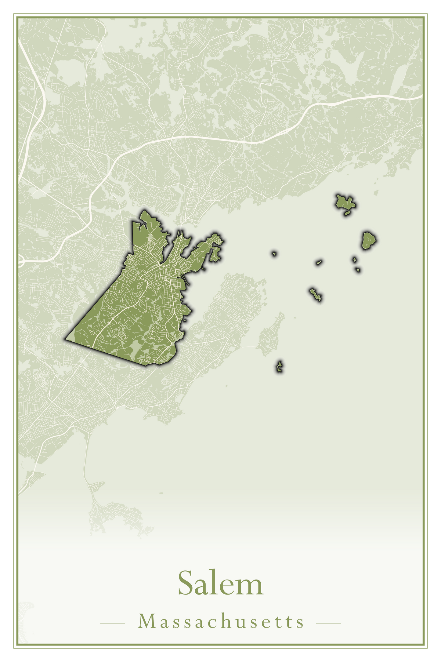 Massachusetts Towns - Street Map (Rutland - Sandisfield)