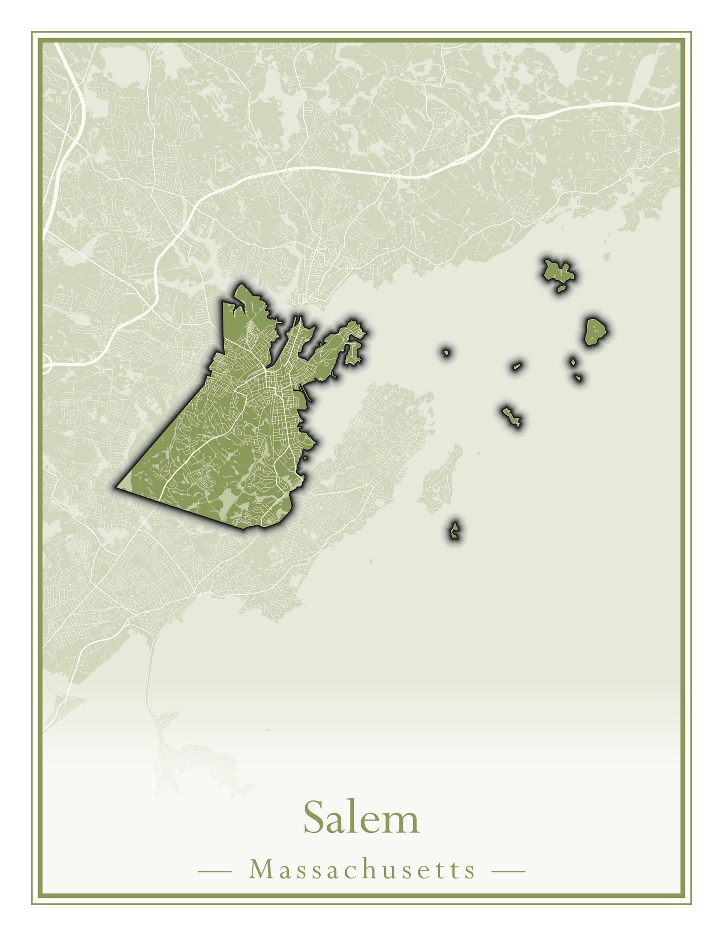 Massachusetts Towns - Street Map (Rutland - Sandisfield)