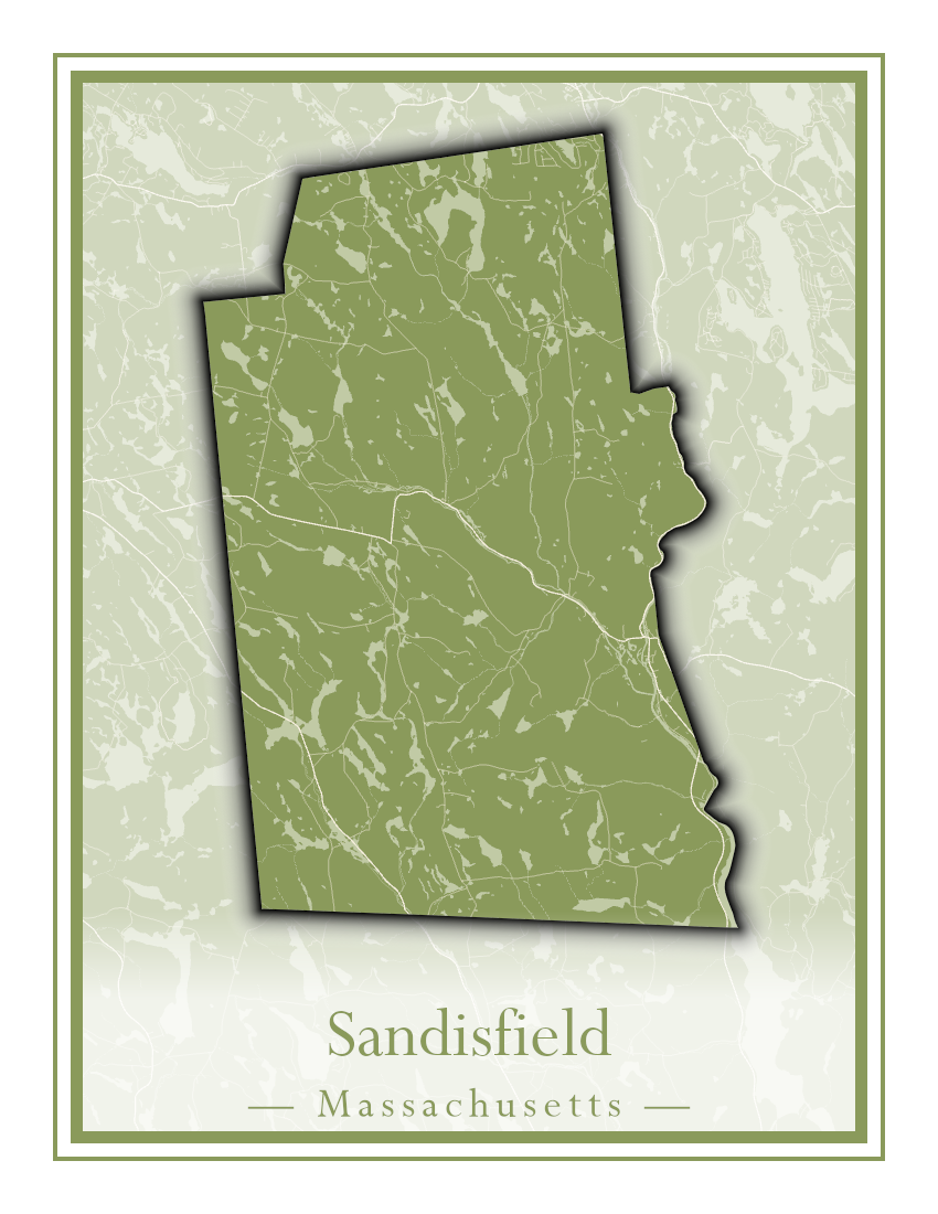 Massachusetts Towns - Street Map (Rutland - Sandisfield)