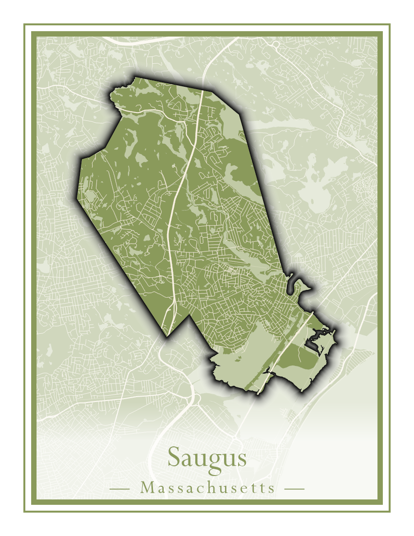 Massachusetts Towns - Street Map (Sandwich - Scituate)