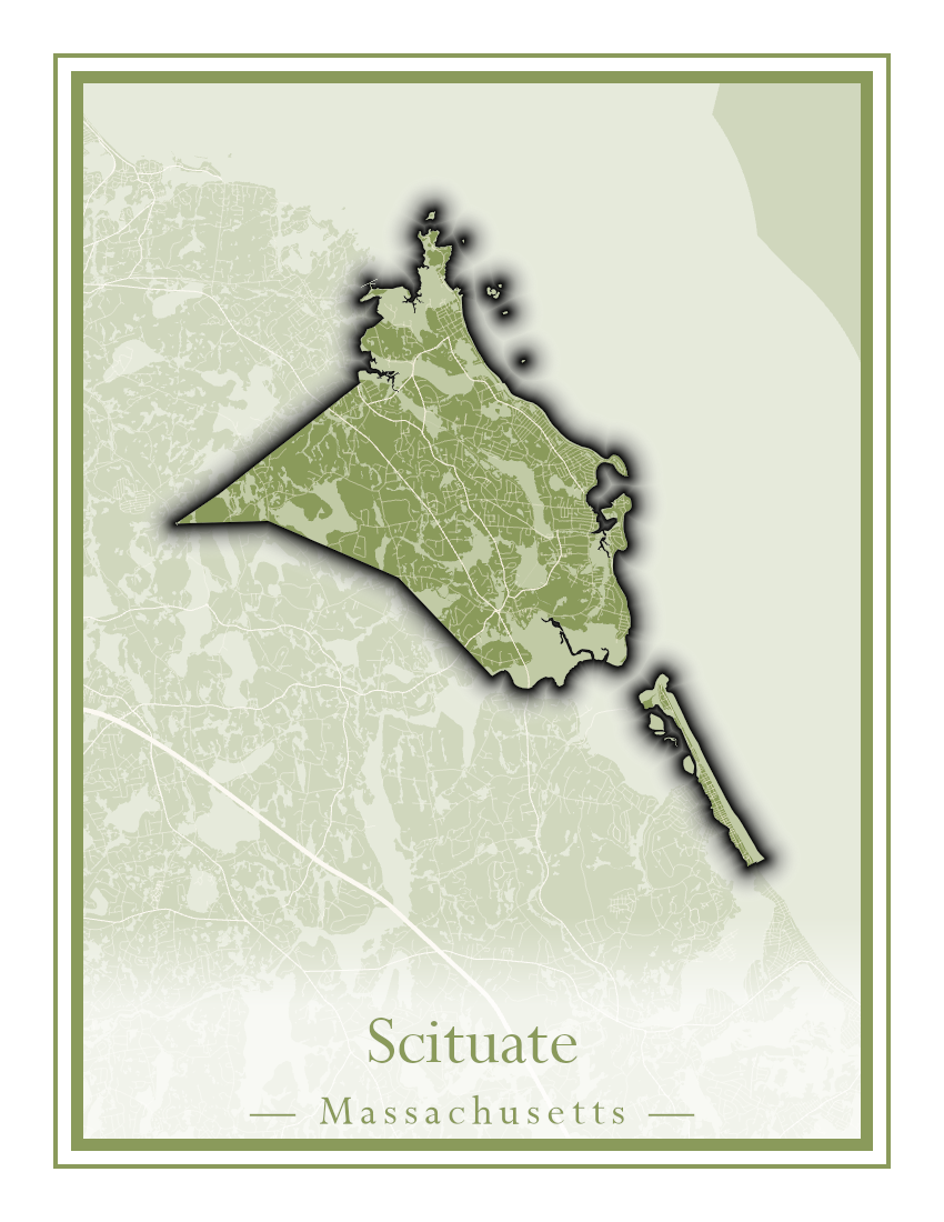 Massachusetts Towns - Street Map (Sandwich - Scituate)