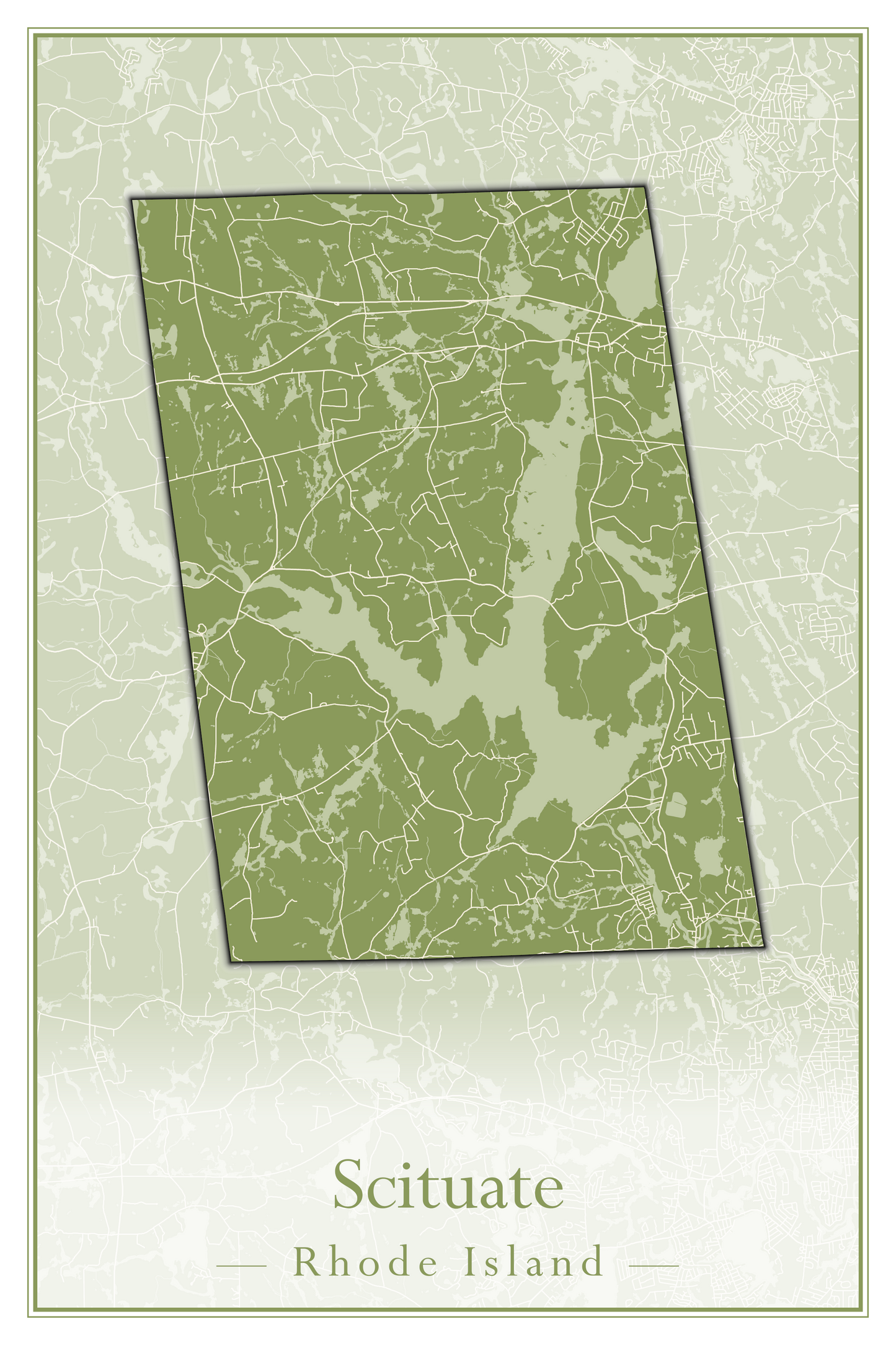 Rhode Island Towns - Street Map (Richmond - South Kingstown)