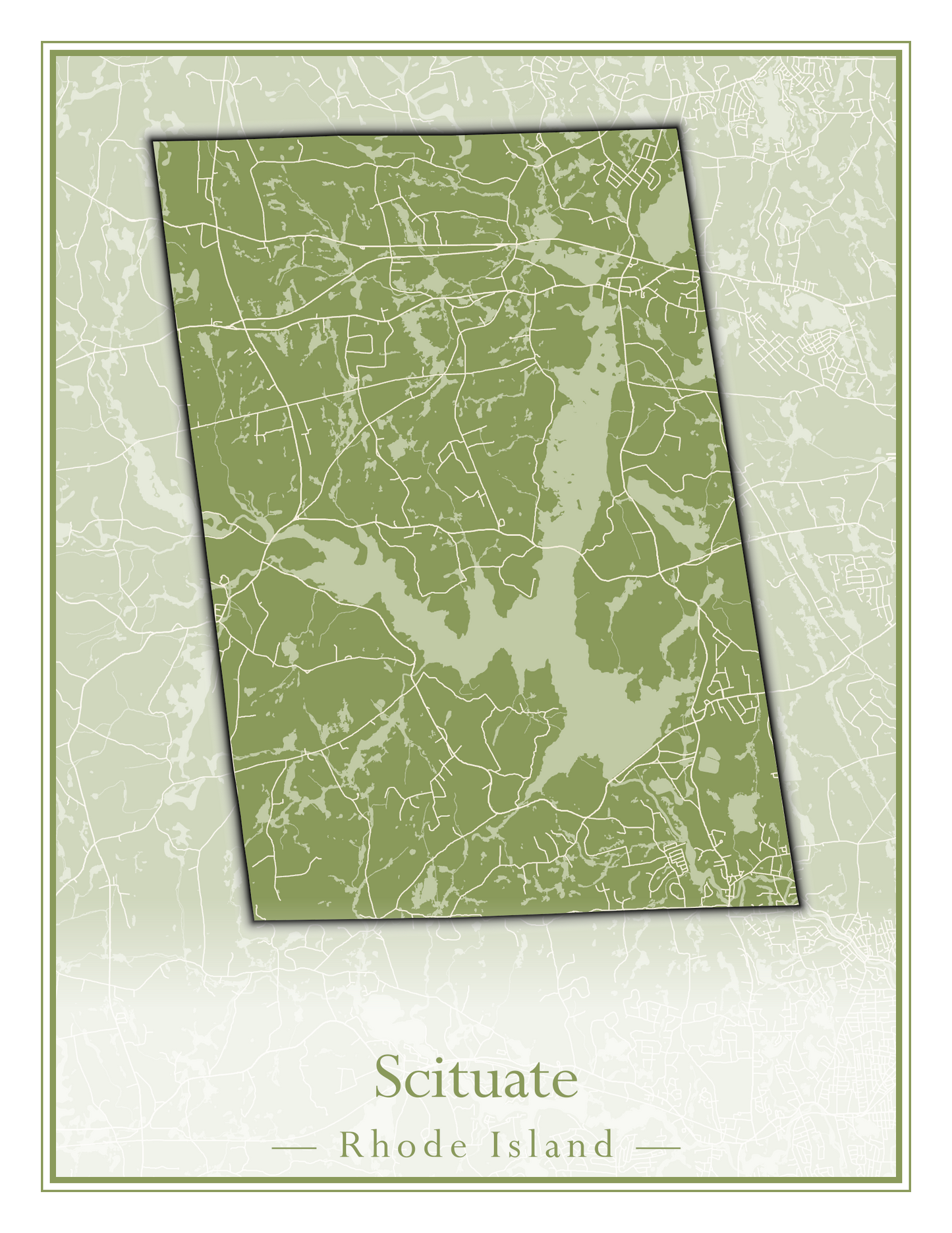 Rhode Island Towns - Street Map (Richmond - South Kingstown)