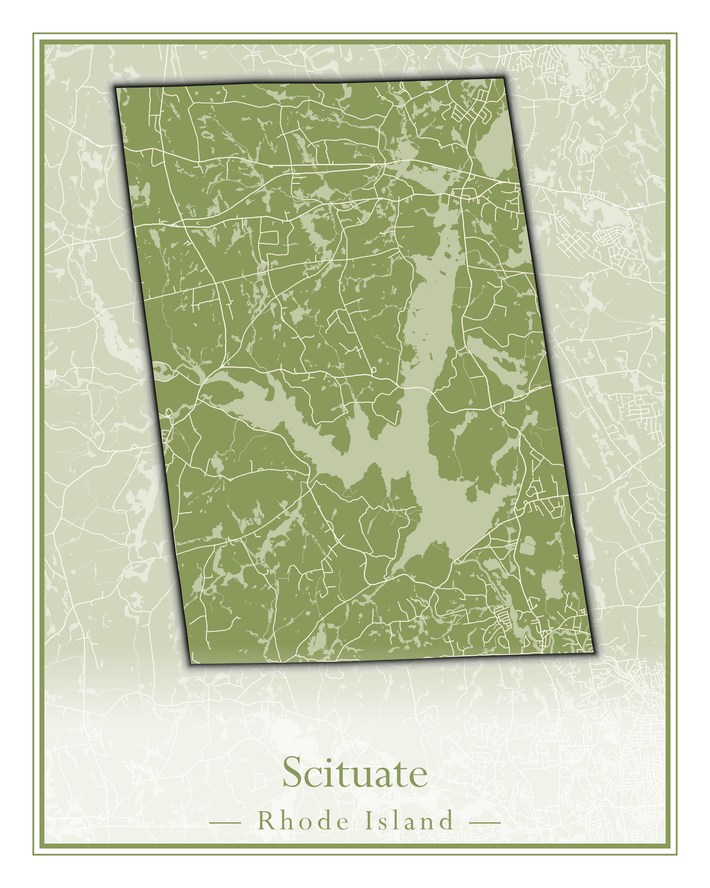 Rhode Island Towns - Street Map (Richmond - South Kingstown)