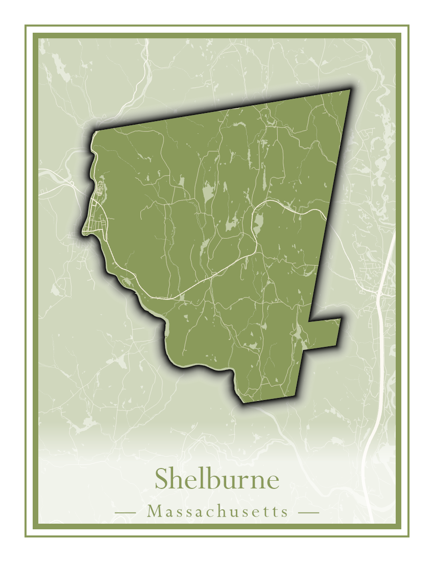 Massachusetts Towns - Street Map (Seekonk - Shelburne)