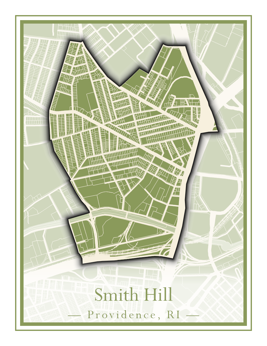 Providence Neighborhoods - Street Map (Silver Lake - Upper South Providence)