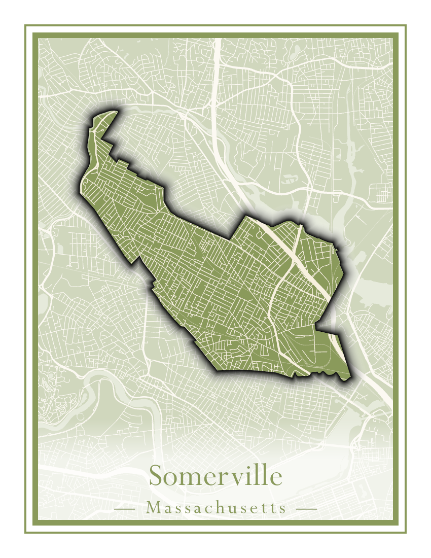 Massachusetts Towns - Street Map (Somerset - Southampton)