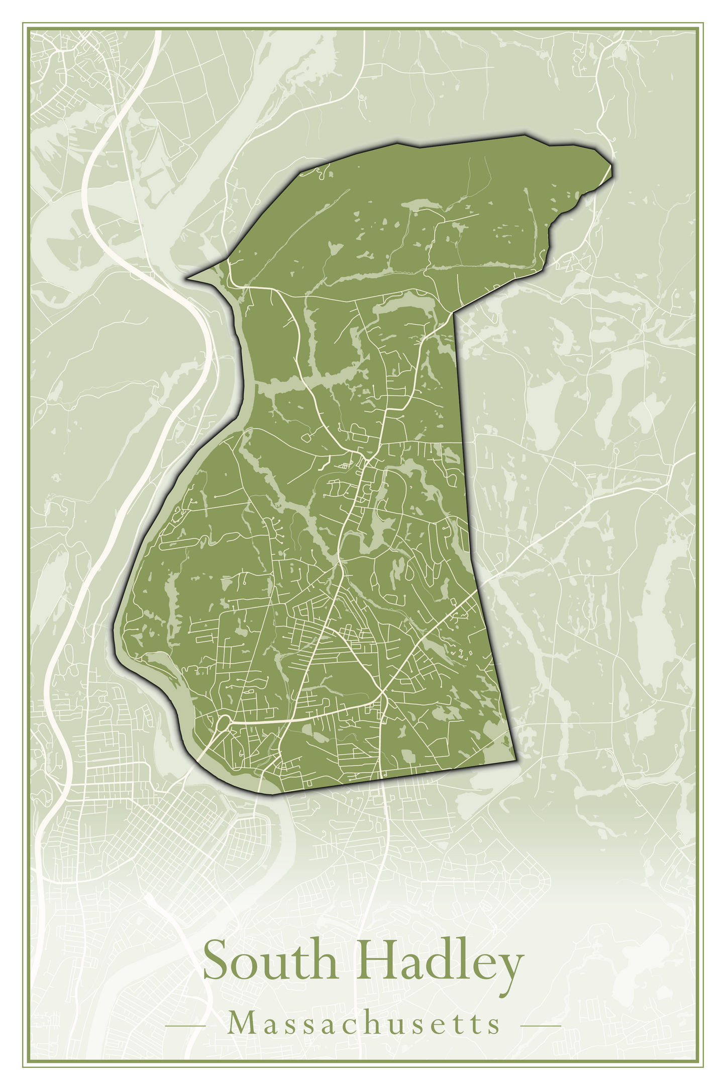 Massachusetts Towns - Street Map (Somerset - Southampton)