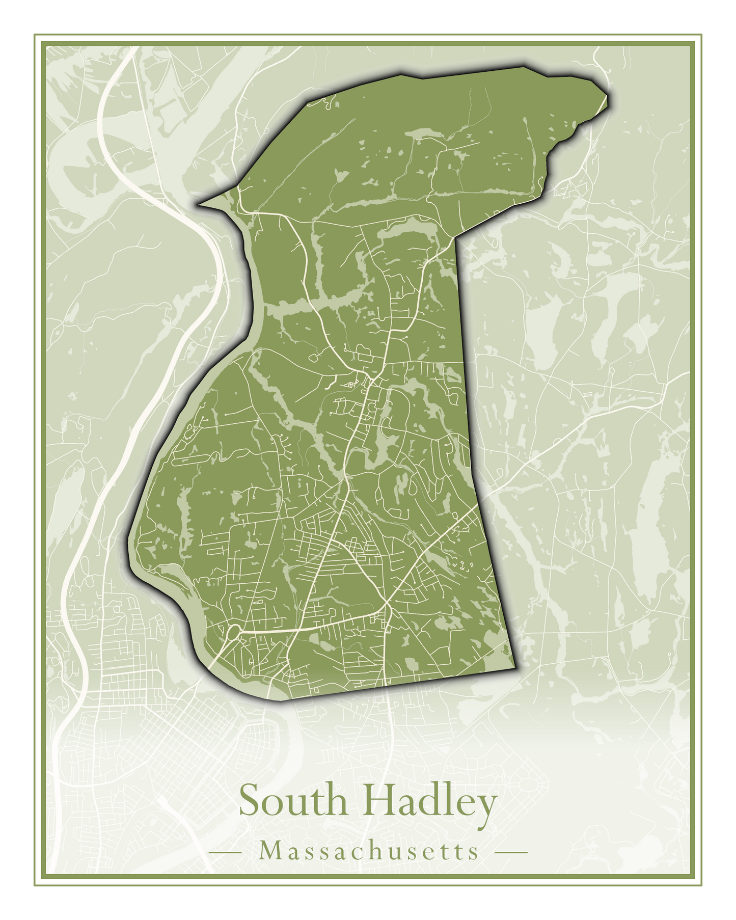 Massachusetts Towns - Street Map (Somerset - Southampton)