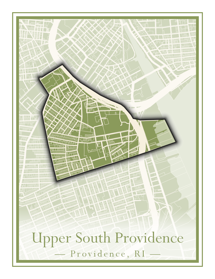 Providence Neighborhoods - Street Map (Silver Lake - Upper South Providence)