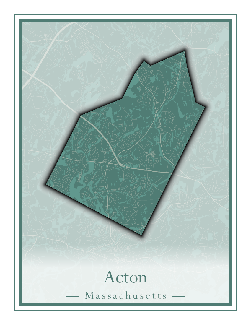 Massachusetts Towns - Street Map (Abington - Adams)