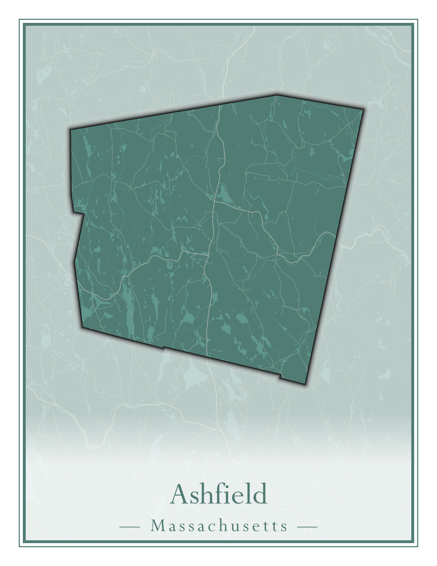 Massachusetts Towns - Street Map (Ashby - Athol)