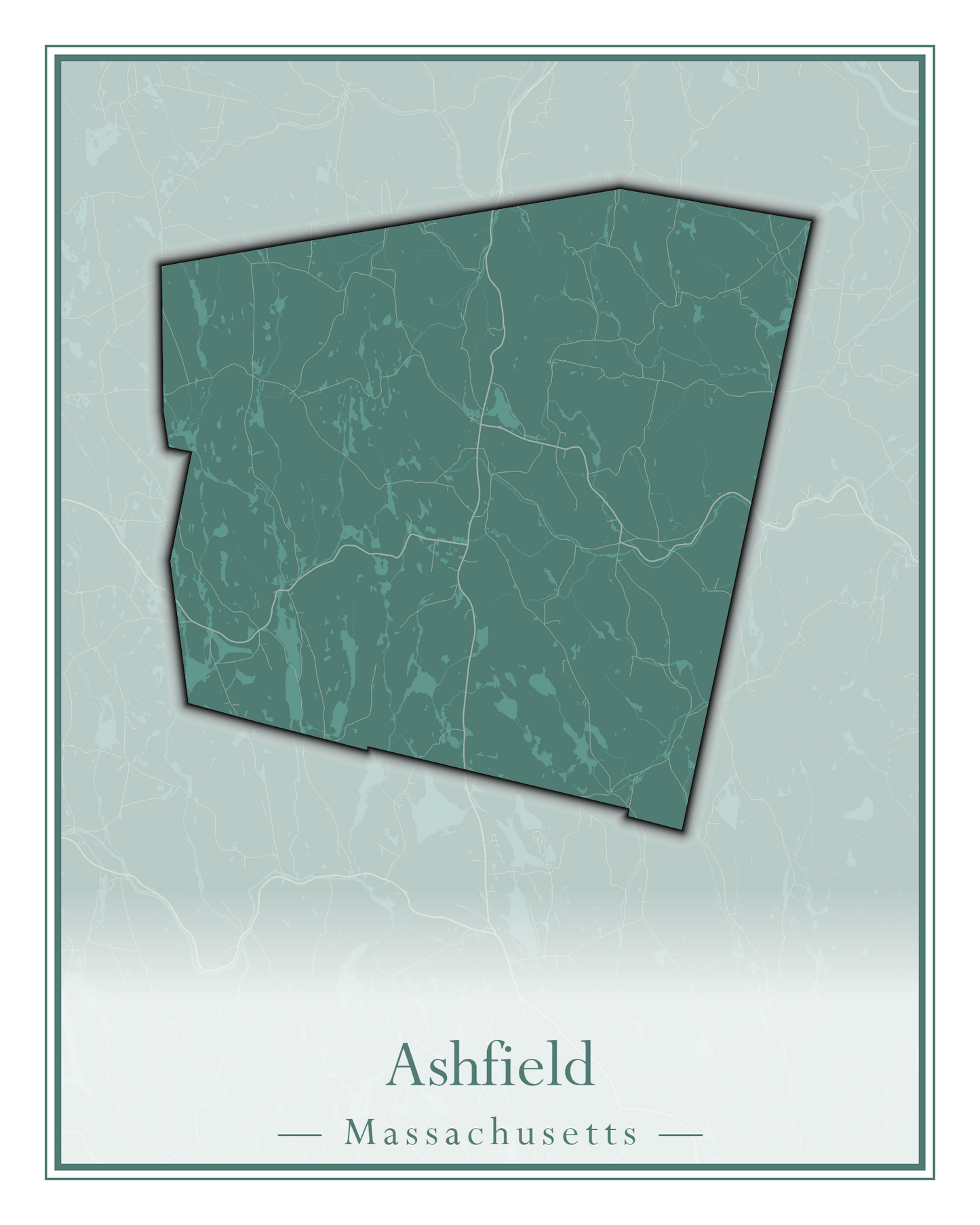 Massachusetts Towns - Street Map (Ashby - Athol)