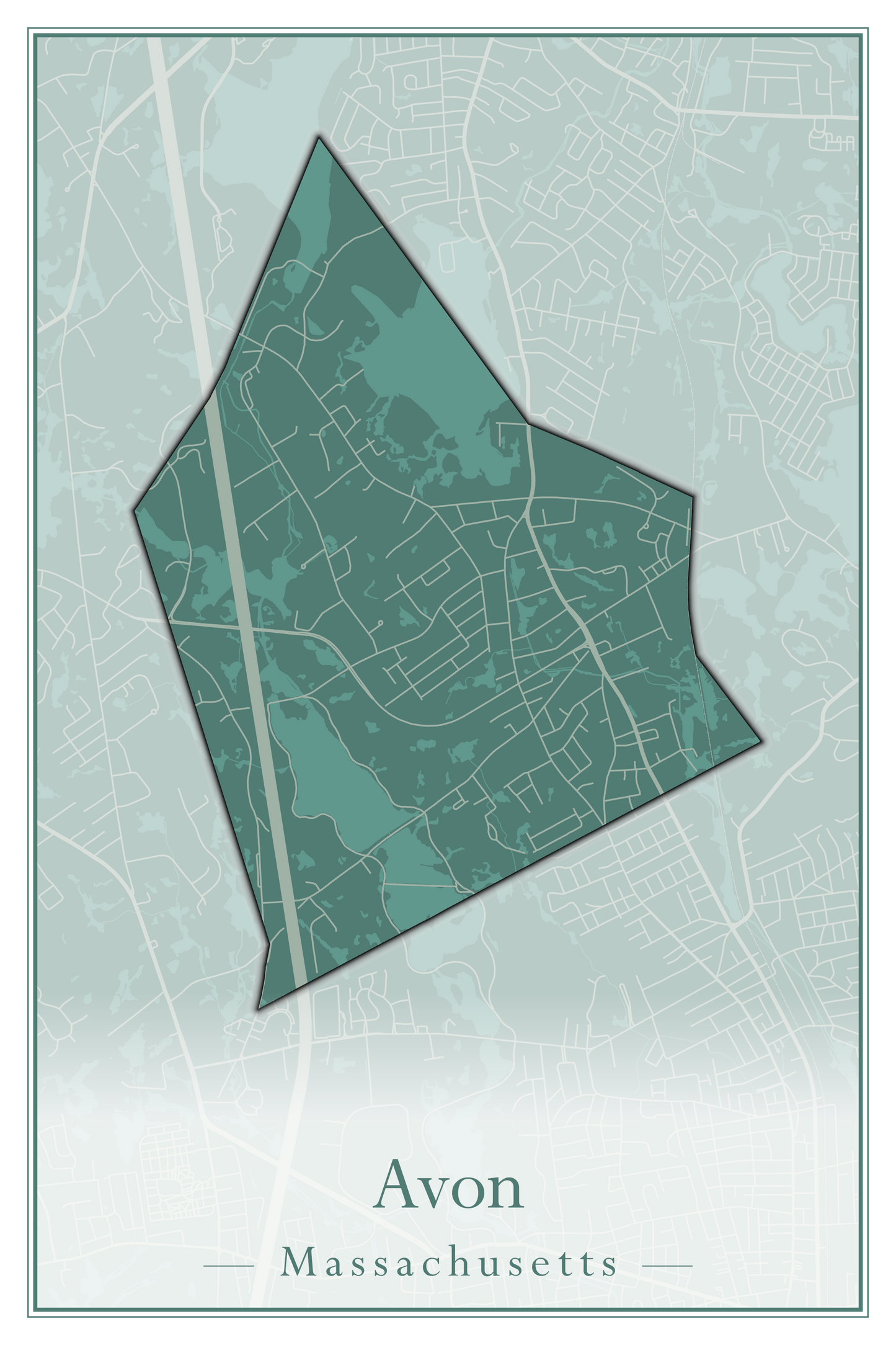 Massachusetts Towns - Street Map (Attleboro - Ayer)